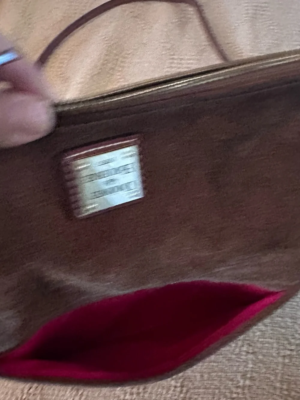 Dooney & Bourke Brown Suede Crossbody Bag with Adjustable Strap